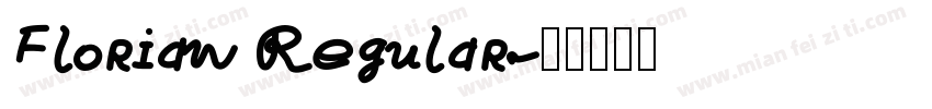 Florian Regular字体转换